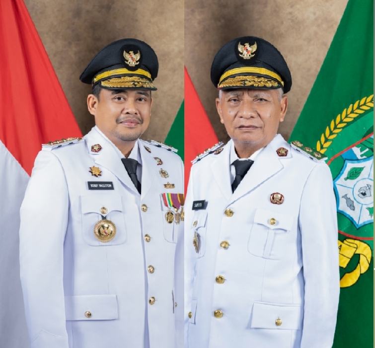 Gubernur Sumatera Utara (Sumut) M Bobby Afif Nasution dan Wakil Gubernur Sumut H Surya BSc.