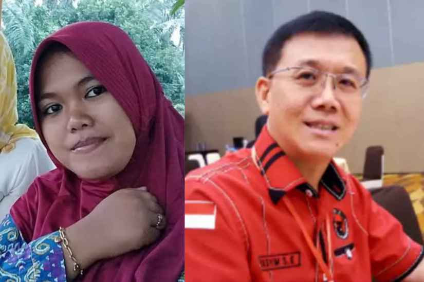 Ketua Umum Serikat Wanita Muslimah Nusantara (SWMN) Siti Mala Hayati, dan Hasyim SE