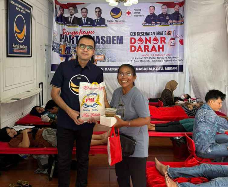 Ketua DPD Partai NasDem Kota Medan, Afif Abdillah SE.