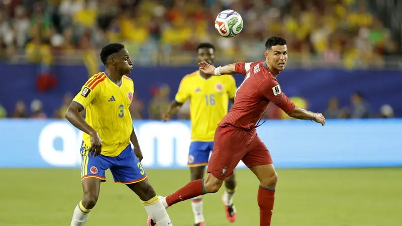 041853600_1782609209-063_2283635869 Laga Portugal versus Kolumbia di Grup K berakhir tanpa gol. Keduanya lolos ke fase 32 Piala Dunia 2026. (Foto : Google)