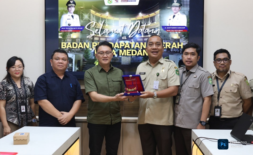 IMG-20260629-WA0016 Bapenda Medan terima kunjungan kerja Bapenda Manado. (Ist)